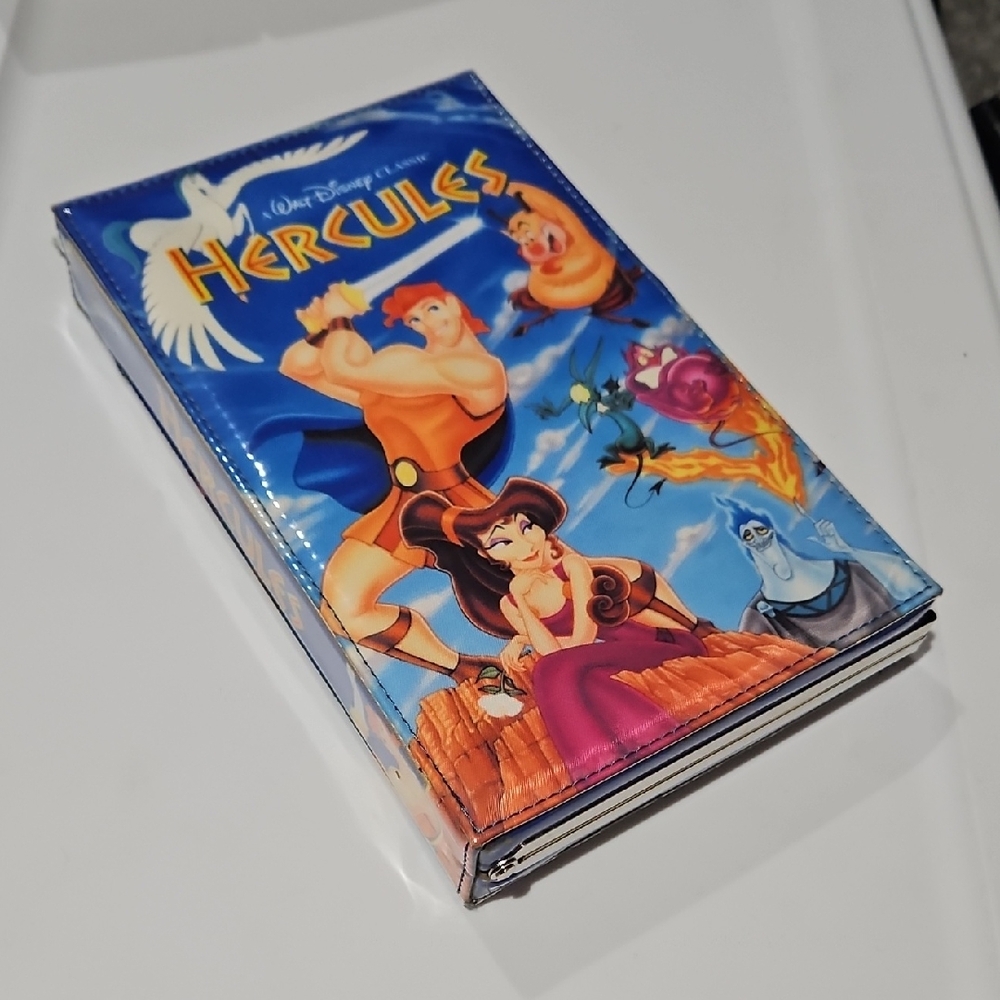 Disney Hercules VHS style Clutch Purse